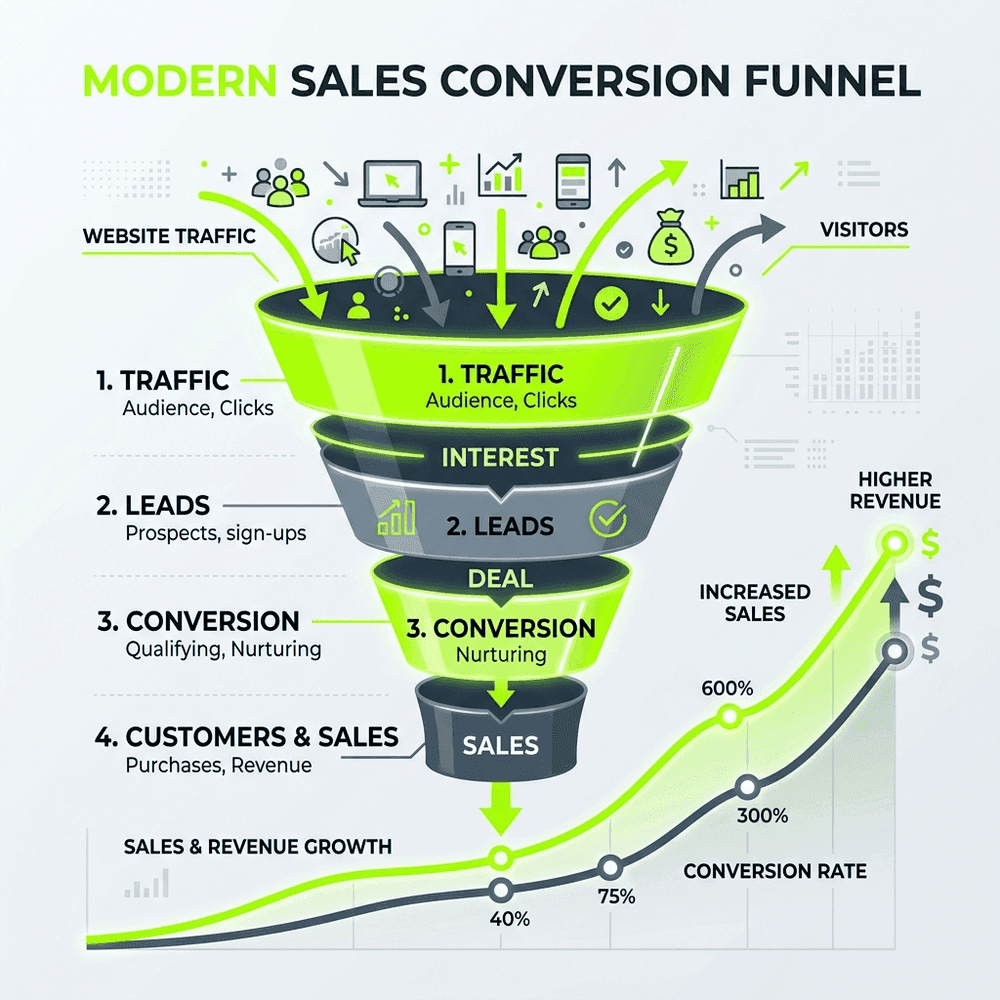 Bí quyết tối ưu phễu chuyển đổi (Conversion Funnel) trên Landing Page