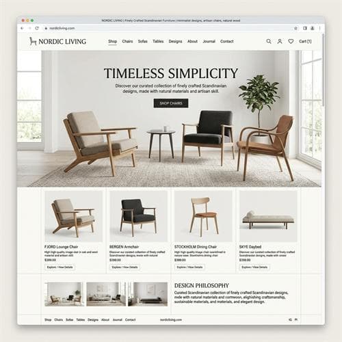 Mẫu Web Thiết Kế Nội Thất Decor Xinh