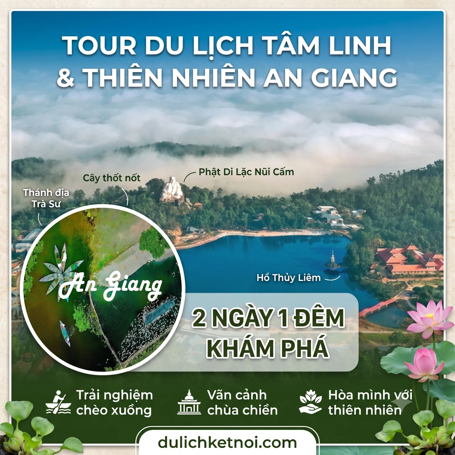 TOUR AN GIANG- RỪNG TRÀM TRÀ SƯ