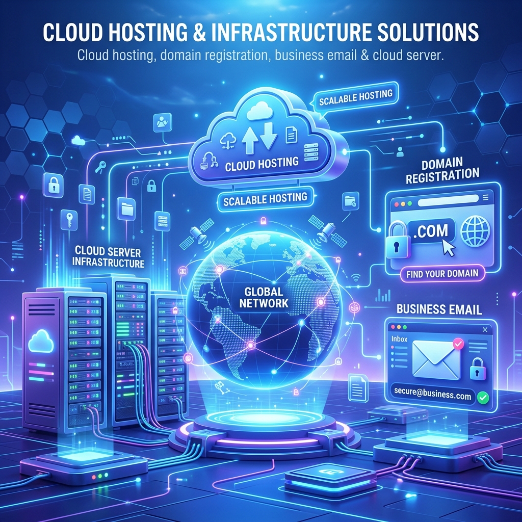 Hạ tầng dịch vụ website iNET Tên miền Hosting Cloud Server Email