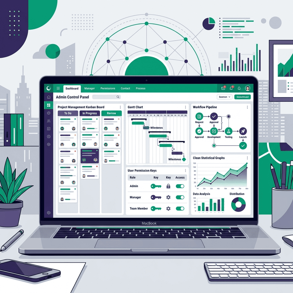 Thiết kế phần mềm quản lý nội bộ doanh nghiệp ERP CRM tự động hóa quy trình