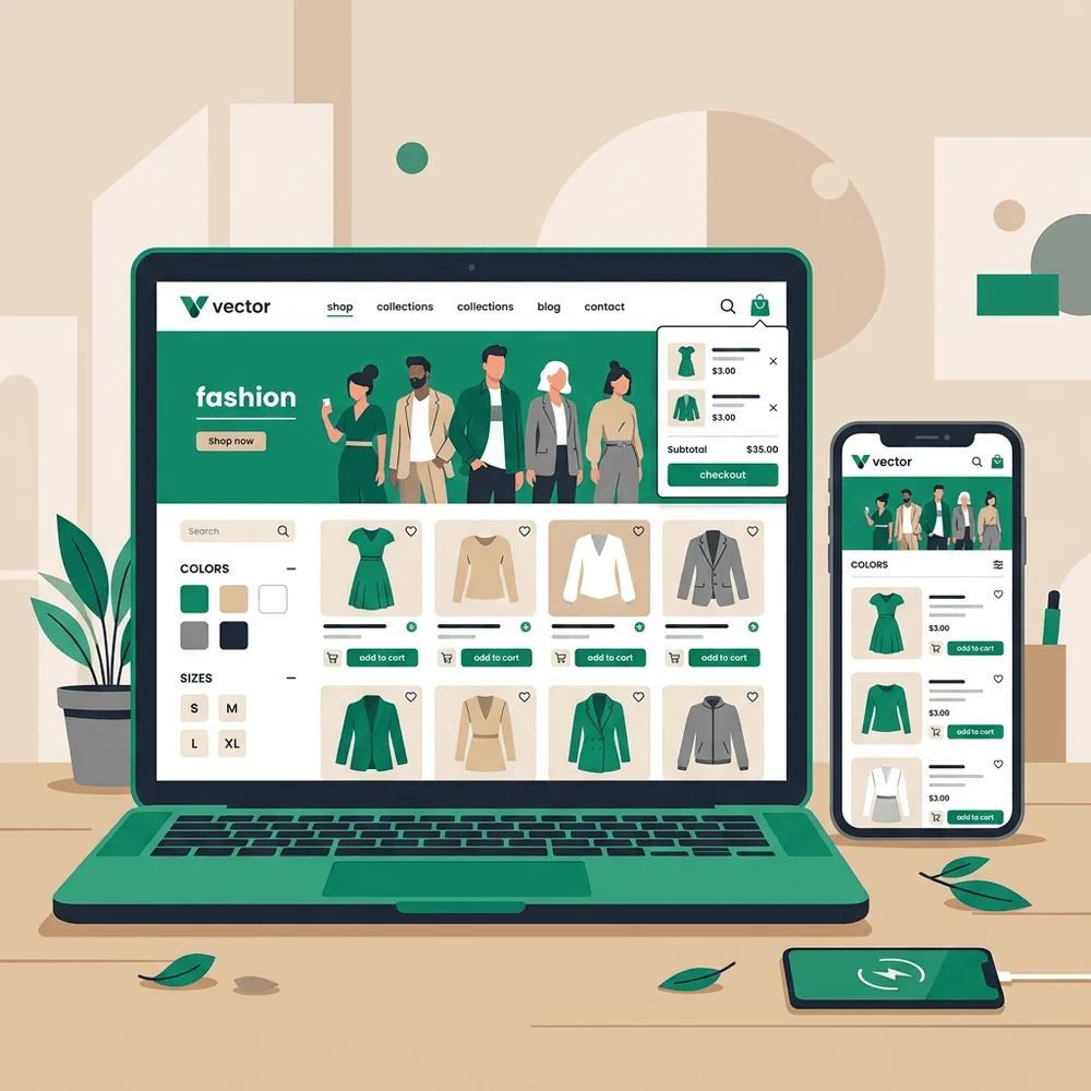 Giao diện thiết kế web bán hàng quần áo thời trang cao cấp chuẩn UX UI và CRO 2026