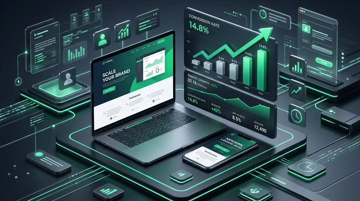 Dịch vụ thiết kế Website Landing Page chuyên nghiệp chuẩn SEO và CRO đột phá doanh thu 2026